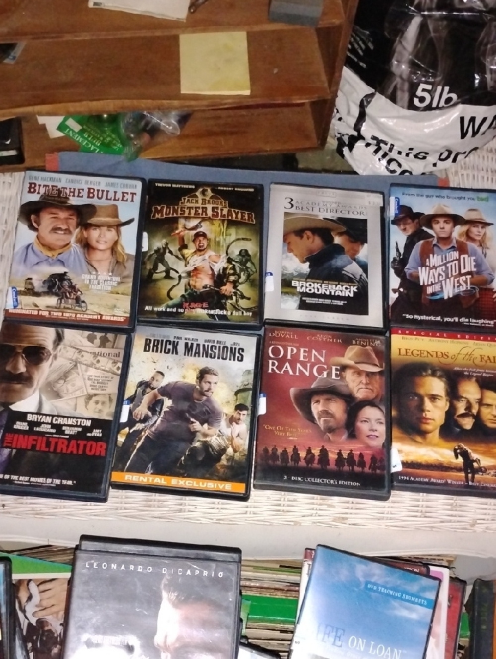 Assorted DVD Movie Lot - Westerns & Action - Multi-Color Covers